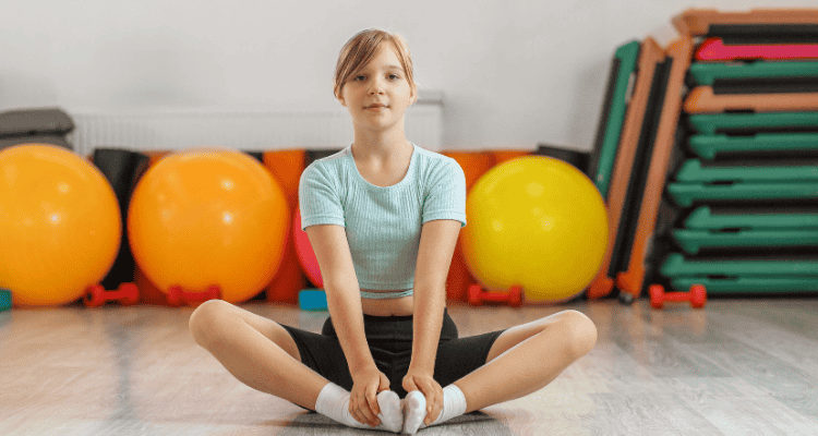 Alongamento da borboleta sentado