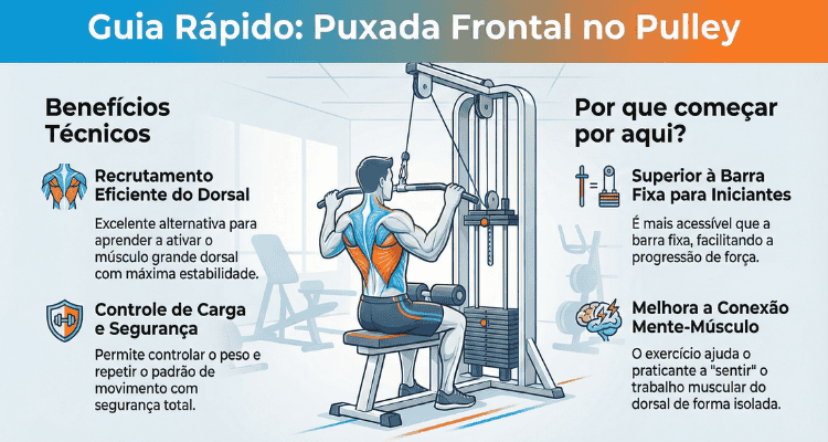 Puxada frontal no pulley