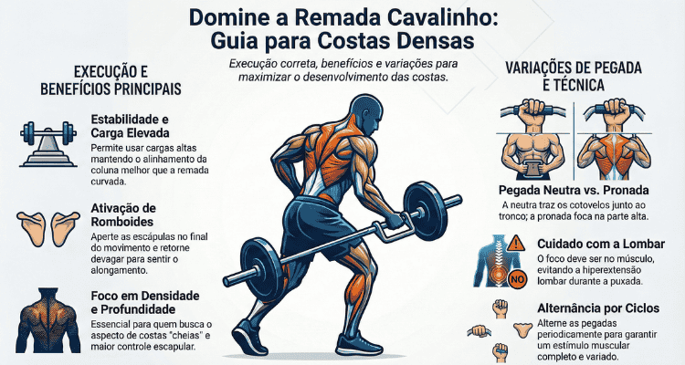 Remada cavalinho articulada