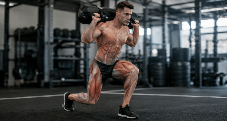 Sandbag Lunges — 100 metros