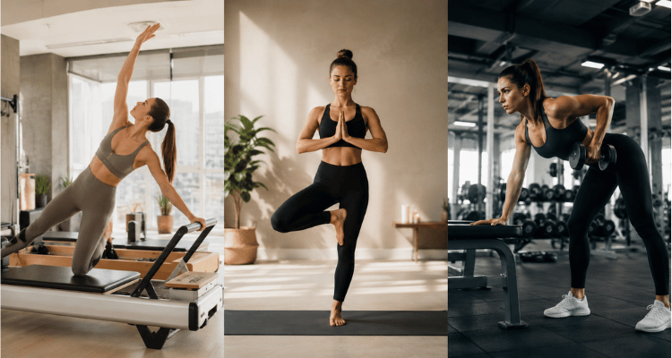 Pilates, yoga e musculação: quais são as diferenças?