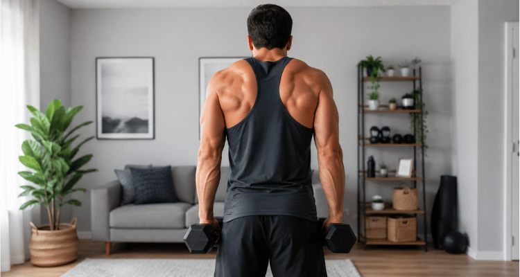 5 Exercícios de Treino de Trapézio em Casa (Sem Academia)