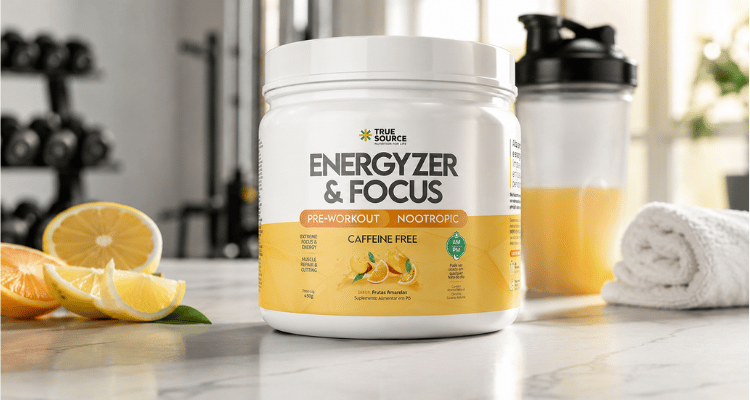 True Source Energyzer & Focus — Premium, Melhor Sem Cafeína
