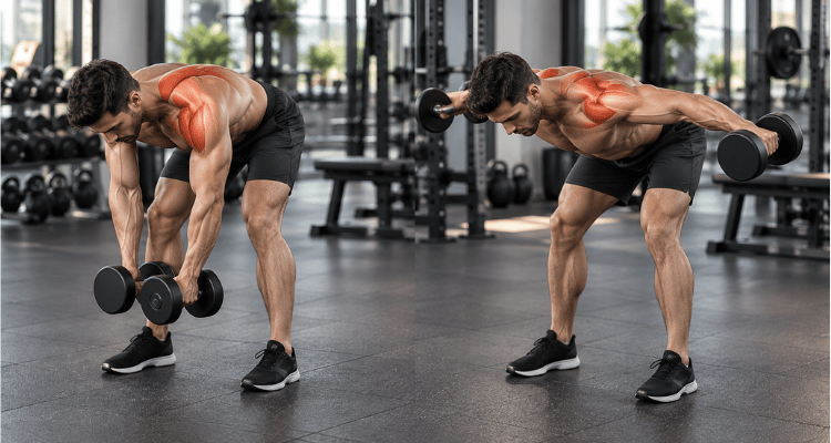 Crucifixo Invertido com Halteres