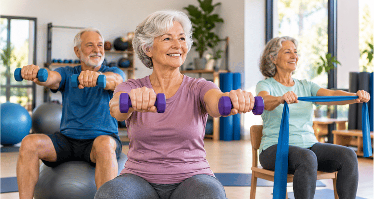 Treino para idosos: guia prático com ficha pronta por nível